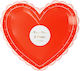 Meri Meri Lacy Heart Plate for Party 8pcs