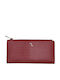 Venus Large Leather Women's Wallet Classic Red