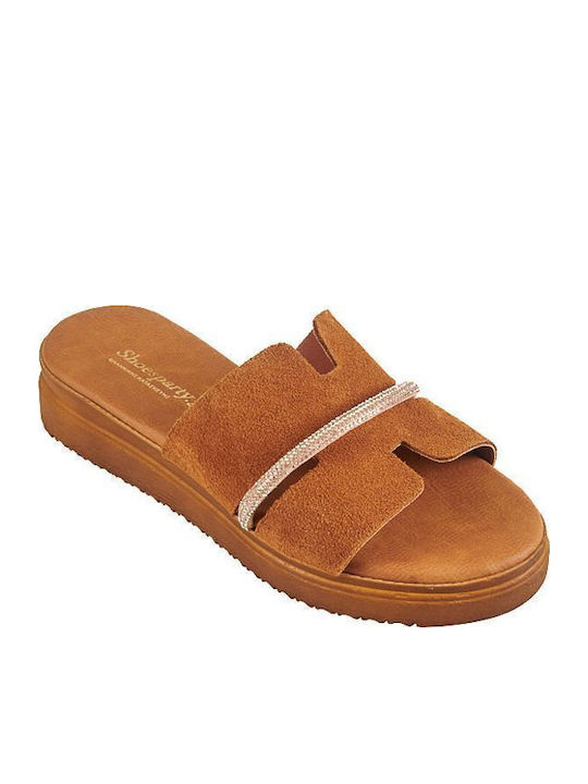 Elenross Sandale Casual Damă Flatforme Maro