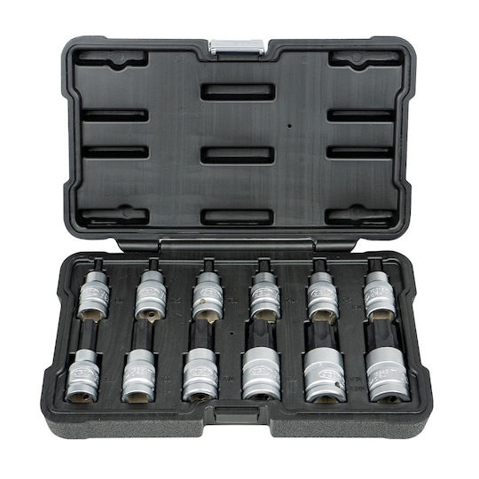 12 Piece 1/2" Torx Hex Key Set