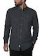 Langärmlig Flanell Hemd Anthracite