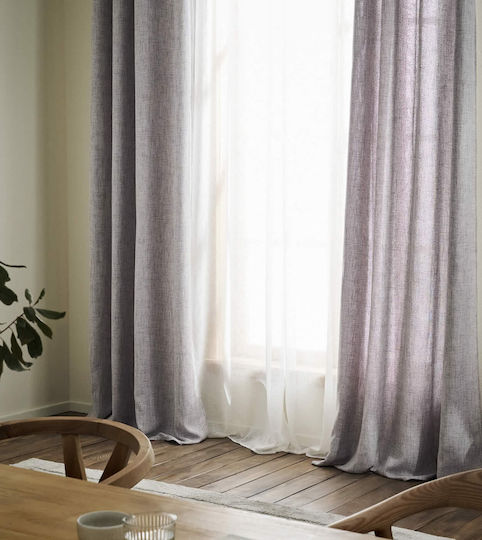 Gofis Home Curtain with Pencil Pleat Magna Gray 140x295cm