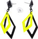 Cercei Accesorii Neon Negru Galben