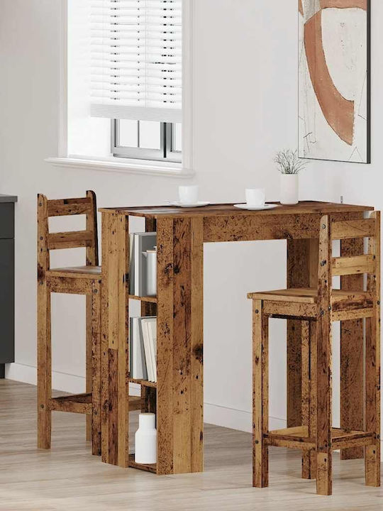Table Bar Wooden Coffee 102x50x103.5cm
