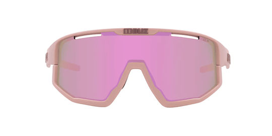 Bliz Fahrradbrillen Fusion mit Rosa Rahmen und Spiegel Linsen