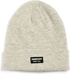 Emerson Beanie Unisex Beanie Knitted in Gray color