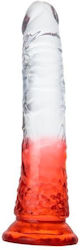 DMM MAA Glass Dildo With Suction Cup Red 16cm