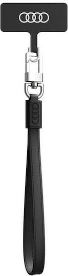Audi Universal Phone Strap 28cm 10mm Leather Black Au-hslsl-gt/d1-bk