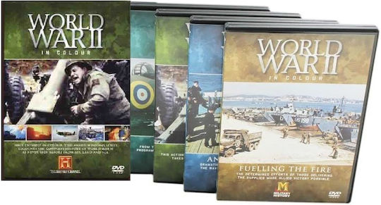 Al Doilea Război Mondial în Culoare Set de 6 DVD-uri Remasterizate Color Set de 6 Discuri