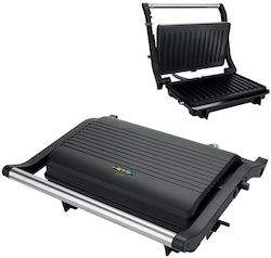 Life Panini 1000W για 2 Τοστ Μαύρη Life Panini 1000W για 2 Τοστ Μαύρη