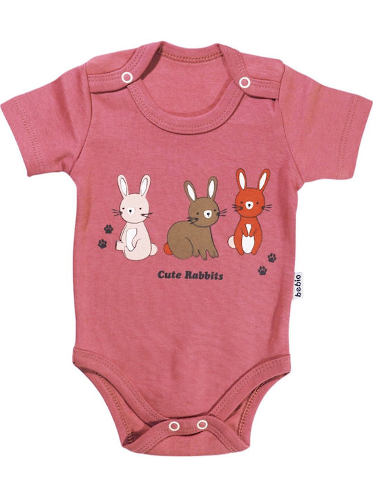 beBio Cute Rabbits Κορμάκι Μωβ