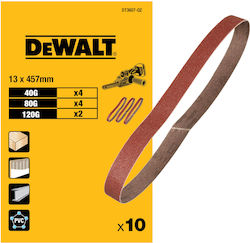 DEWALT Tαινία Λείανσης K80 13x457mm Σετ 10τμχ DEWALT Tαινία Λείανσης K80 13x457mm Σετ 10τμχ