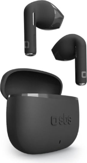 SBS GO Pods Earbud Bluetooth Handsfree Ακουστικά με Θήκη Φόρτισης Μαύρα