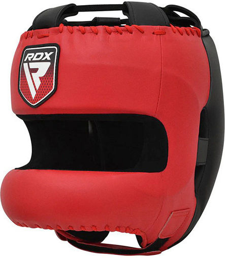 RDX Boxhelm Erwachsene Volles Gesicht Rot