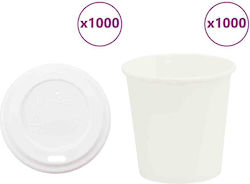 vidaXL Disposable Drinkware 120ml 1000 pcs