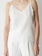 Women's Lingerie Top with Lace Off White