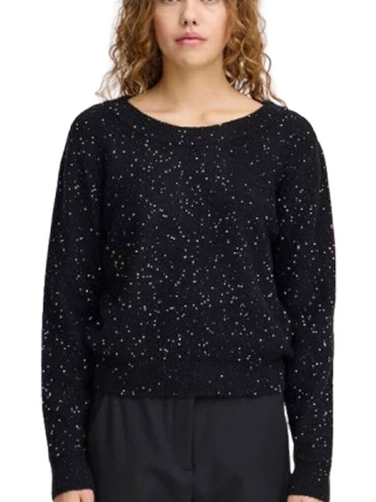 ICHI Women's Sweater Black