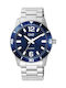 Q&Q Men's Watch 42mm Battery with Silver Metal Bracelet