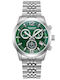 Quantum Adrenaline Men's Watch Chronograph Battery with Silver Metal Bracelet