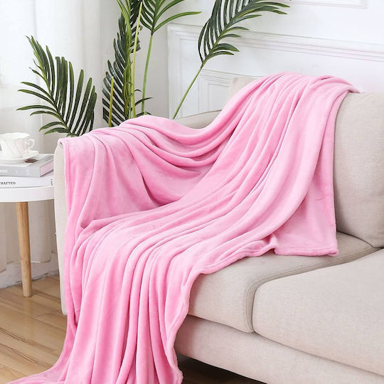 Astron Italy Armchair Throw 130x160cm Pink