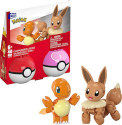 Mega Bloks Miniatur-Spaßspielzeug Serie Pokemon Charmander & Evoli für 6+ Jahre Mega Bloks Miniatur-Spaßspielzeug Serie Pokemon Charmander & Evoli für 6+ Jahre