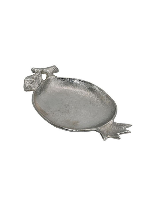 Fylliana Tavă Decorativă Metal Rotundă 26x16x4c...