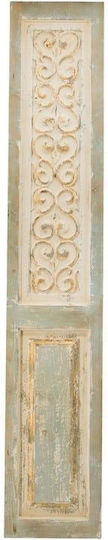 Artekko Wanddekoration Beige aus Hölzernes 200x3.5x36cm