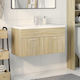 vidaXL Countertop with Sink L46xW38.5xH46cm Sonoma Oak