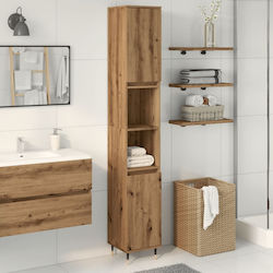 vidaXL Банска Колона Стена М30xШ30xВ190см Дъб