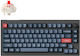 Keychron V1M-D1 Max QMK/VIA V1M-D1 Tastatură Mecanică de Gaming Fără Fir 75% cu Comutatoare Gateron Jupiter Red și Iluminare RGB (Engleză SUA) Carbon Black
