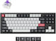 Keychron Q3 HE QMK Q3H-M1 Wireless Gaming Mechanical Keyboard Tenkeyless with Gateron Double-Rail Magnetic Nebula Switches and RGB Lighting English US Carbon Black