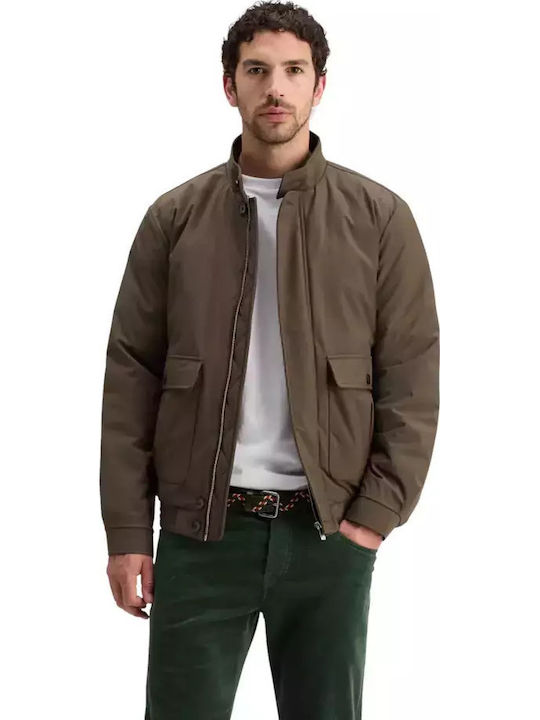 Harrington Χειμωνιάτικο Μπουφάν Softshell Αδιάβροχο και Αντιανεμικό Καφέ