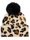 Chillest Pom Kids Beanie Knitted White