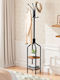 Modernhome Freistehender Kleiderständer Metallisch Schwarz 180cm