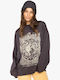 Ride In Women's Sweatshirt Hooded Black Sands 5 Black