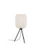 Eglo Belgrave Decorative Table Lamp Japanese Nightstand Lamp Made with Black Metal and White Paper for Room Decor Bedroom E27 Socket