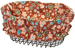 Brn Υφασμα Καλαθι Ποδηλατου Αδιαβροχο Trendy Flowers Brown Co66m