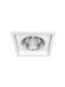 KT Lighting Χωνευτό Σποτ με Ενσωματωμένο LED και Θερμό Λευκό Φως Λευκό 1τμχ