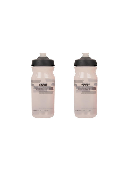 Zefal 2pack Water Bottle 650ml Transparent