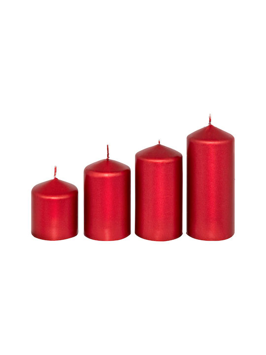 Christmas Red Candle 4pcs