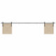 vidaXL Schiebetürmechanismus 244cm Schwarze