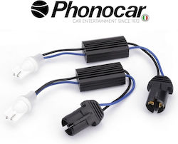 Phonocar Ακυρωτές Ένδειξης Βλάβης CAN bus Αυτοκινήτου για Λάμπα T10 12V 2τμχ