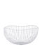 Alpina Switzerland Obstschale Metallisch White 26x12x5cm