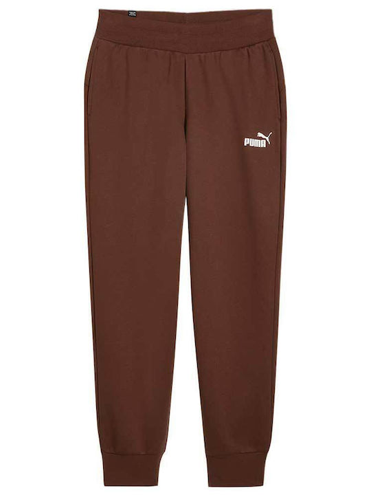 PUMA Essentials Παντελόνι Φόρμας Fleece Καφέ