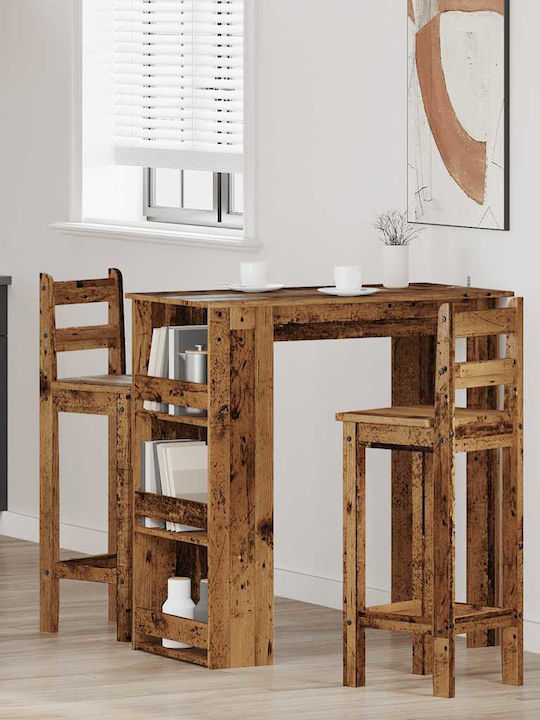 Table Bar Wooden Coffee 102x50x103.5cm