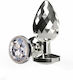 ToyJoy Diamond Anal Plug Medium Silver