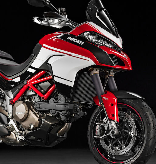 Moto Discovery Προστατευτικά Μπροστινής Ανάρτησης Μοτοσυκλέτας Ducati Multistrada Μαύρο