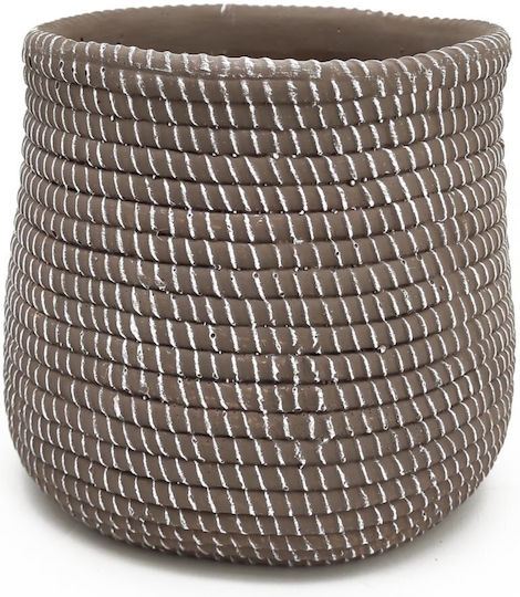 Fankon Flowers Planter Brown