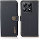 Custer Wallet Piele Albastru (Xiaomi 14T)
