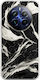 Cracked Marble Black White Realme 12+ 5g Flexible TPU Transparent Silicone